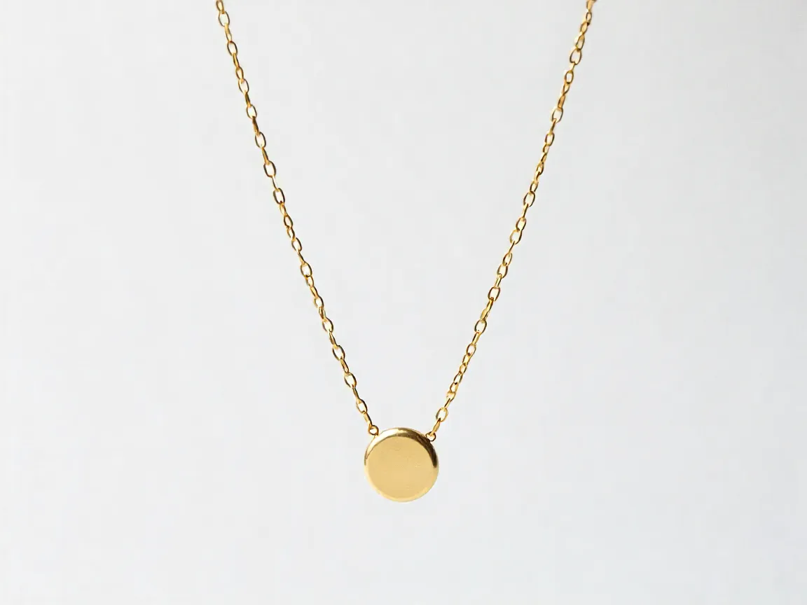 Minimalistiskt Halsband I Guld